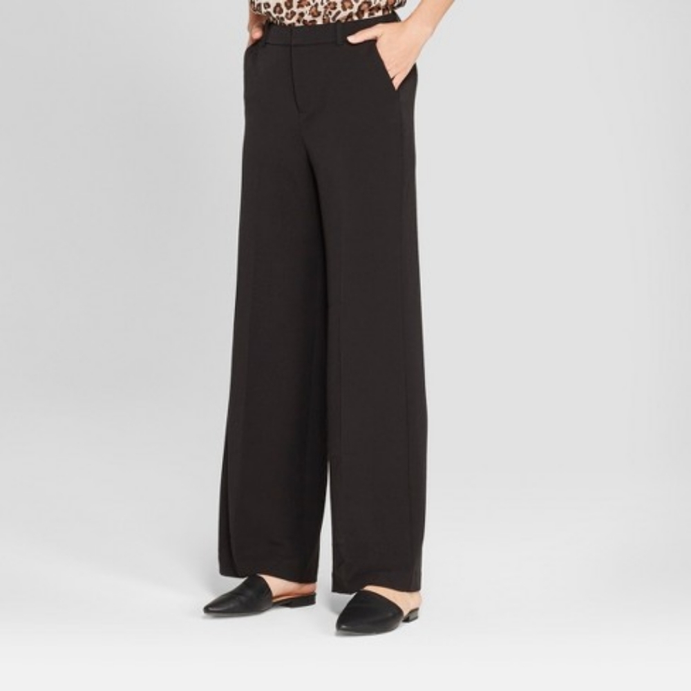High Rise Wide Leg Pants